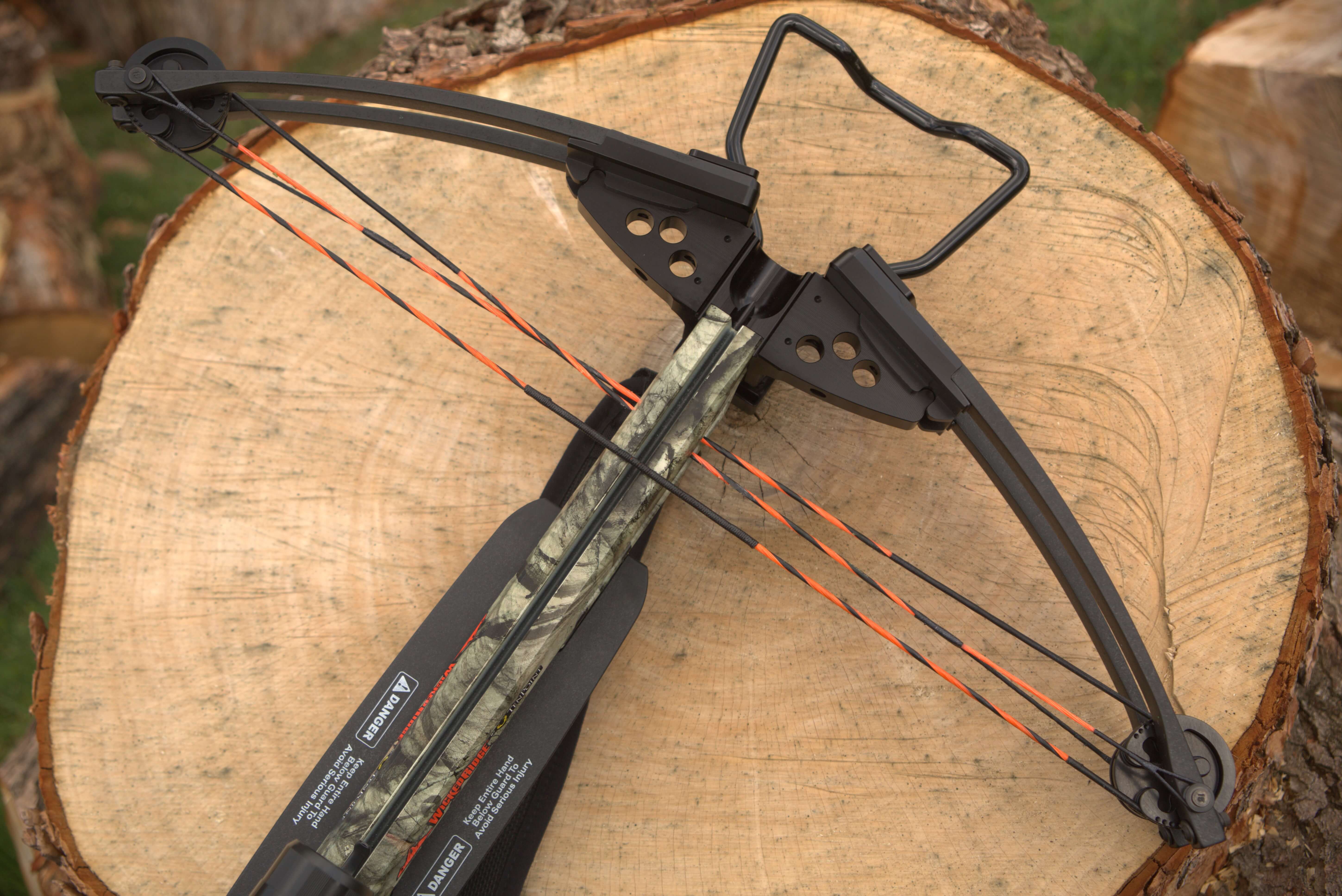 This crossbow shows the sunset black bow string colors in action
