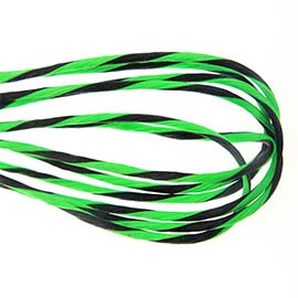 Ready to ship flo green and black bow string